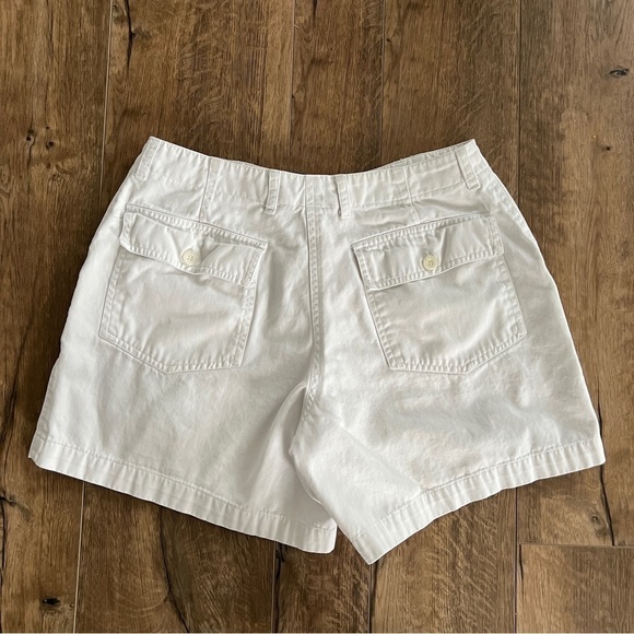Cache Creek Vintage Mid-High Rise White Cotton Mid Thigh Shorts Size 10 - Picture 4 of 8